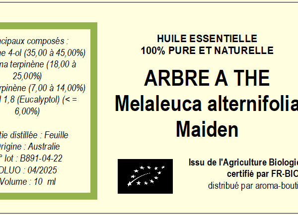 Huile essentielle Arbre à thé ou Huile essentielle Tea tree BIO