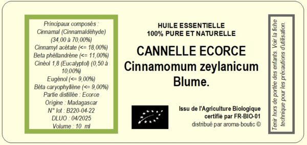 huile essentielle cannelle écorce